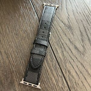 LV Black Textured Watch Band 38-41 mm (Short)